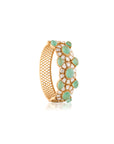 Festive Mint Kundan Gold Kada Bangle
