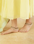 Kundan Gold Payal Anklet