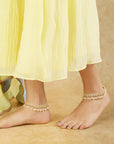 Gold Kundan Payal Anklet
