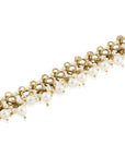 Gold Pearl Kundan Payal Anklet