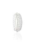 White Zirconia Cuff Bracelet