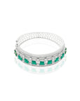 Emerald Zirconia Bangle Bracelet