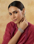 Zircon Cocktail Cuff Bracelet