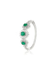 Green Zircon Cocktail Bracelet