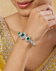 Green Zircon Cocktail Bracelet