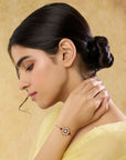 Veera Kundan Polki Rakhi Bracelet