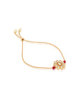 Veera Kundan Polki Rakhi Bracelet