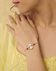 Kamal Kundan Polki Rakhi Bracelet