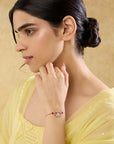Kamal Kundan Polki Rakhi Bracelet
