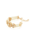 Pearl Kundan Gold Strappy Bracelet