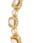 Kundan Gold Abstract Bangle