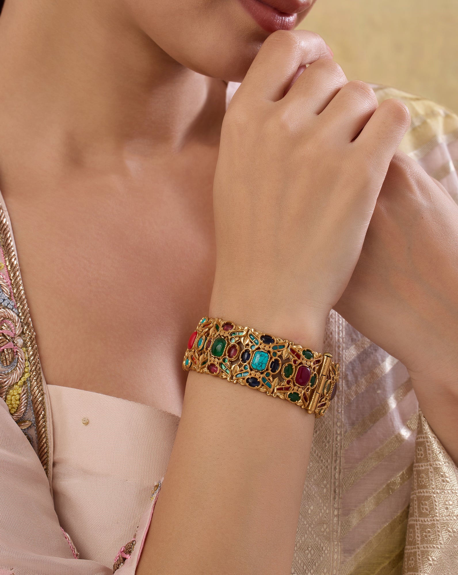 Savini Kundan Bangle
