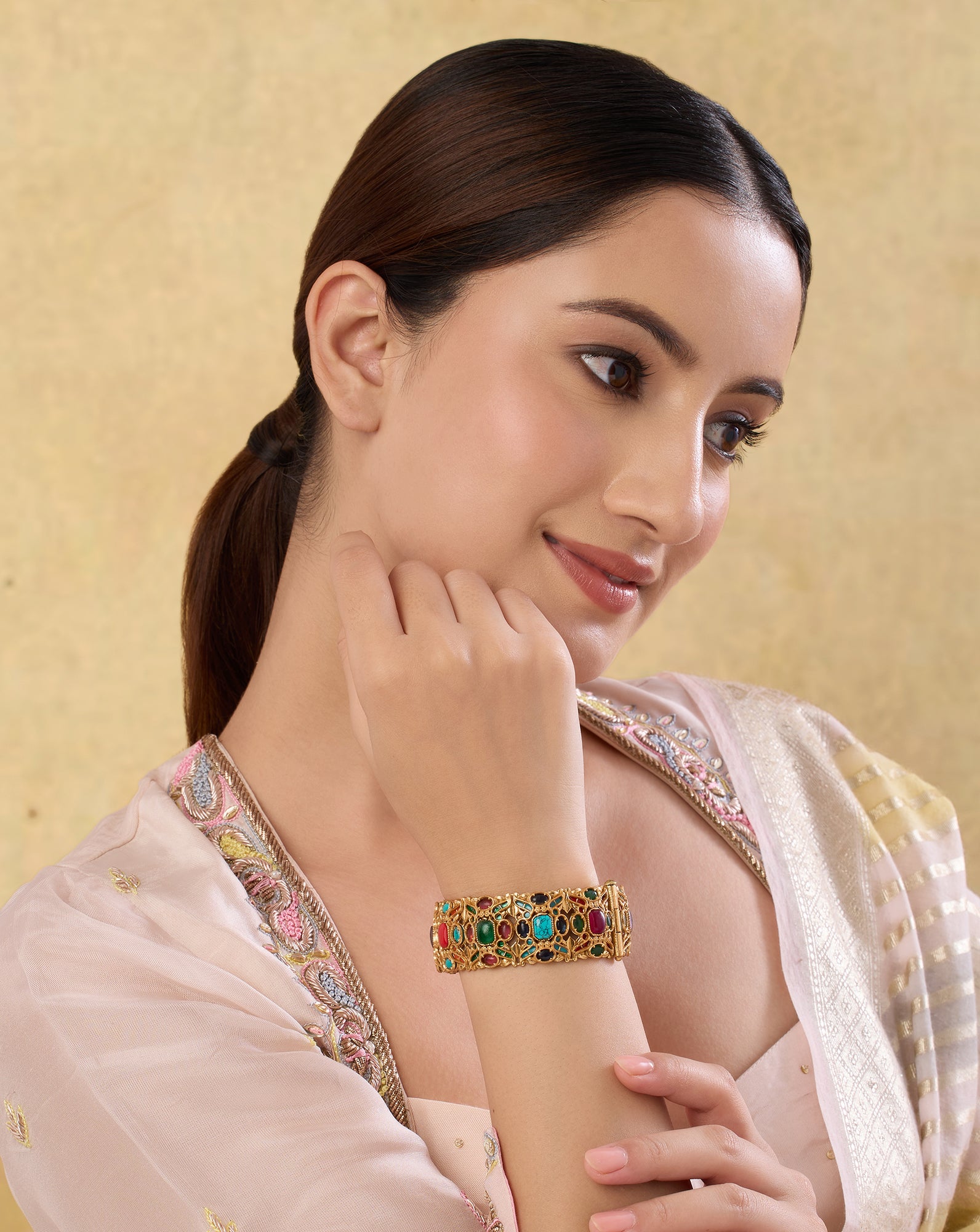 Savini Kundan Bangle
