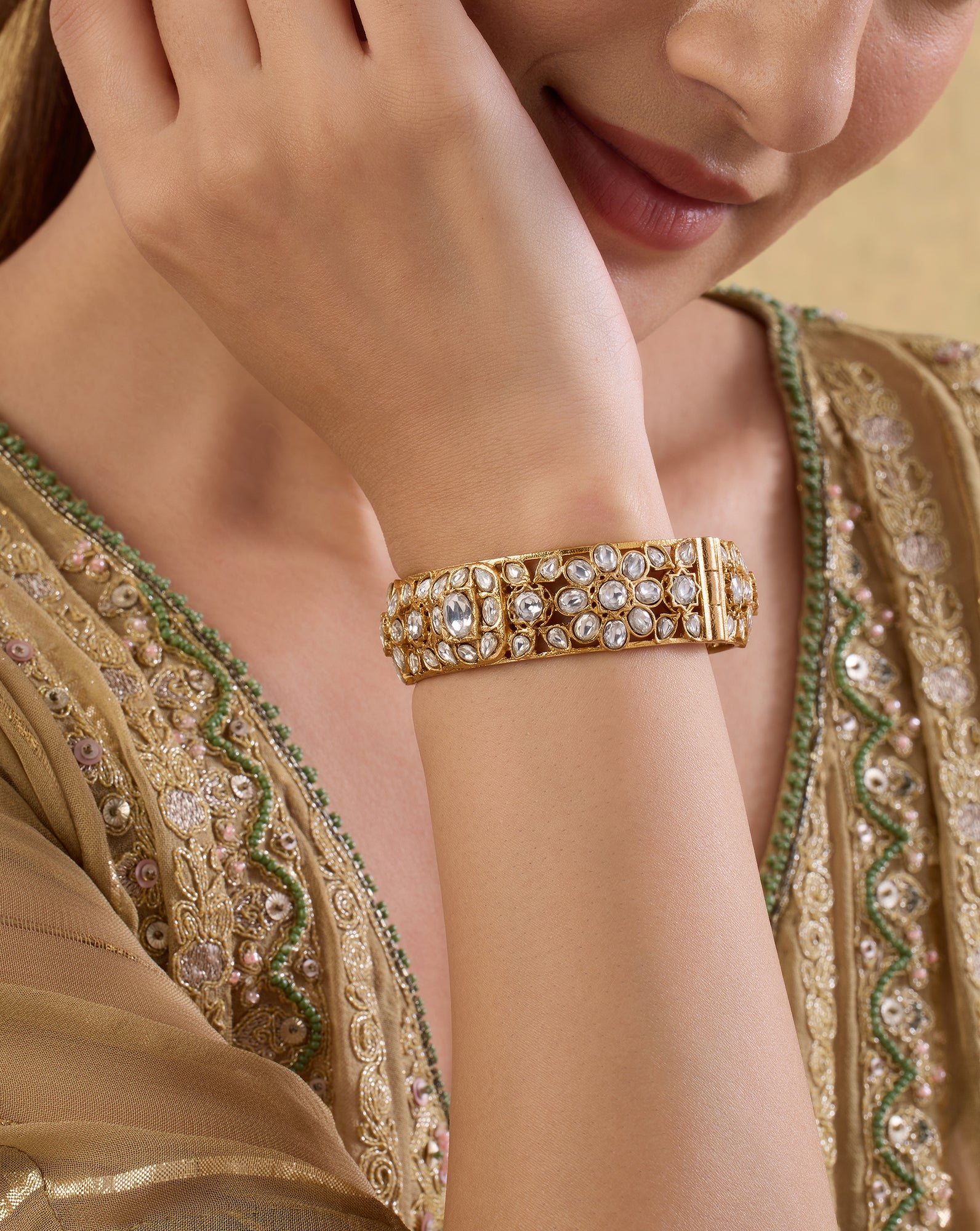 Tivara Kundan Bangle
