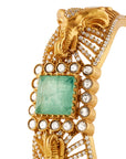 Kundan Emerald Gold Bridal Bangle
