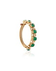 Kundan Polki Emerald Square Gold Bangle