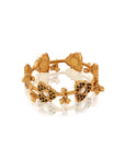 Ghoongroo Kundan Polki Gold Bangle