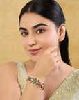 Aureny Kundan Polki Bangle