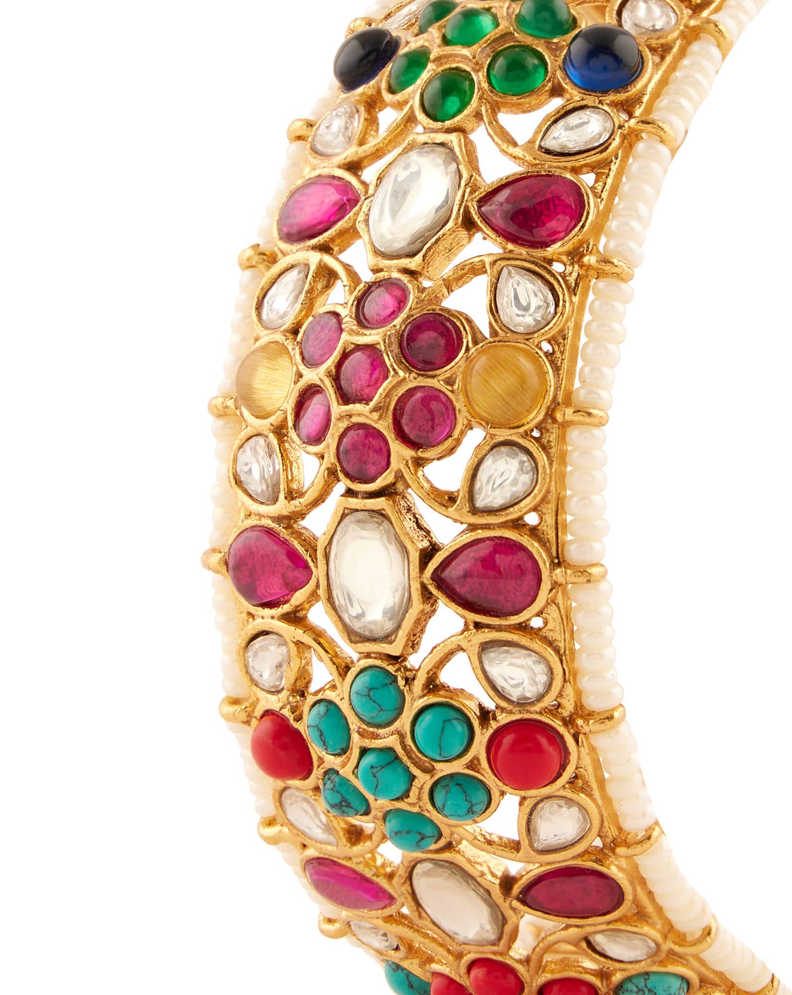 Aureny Kundan Polki Bangle
