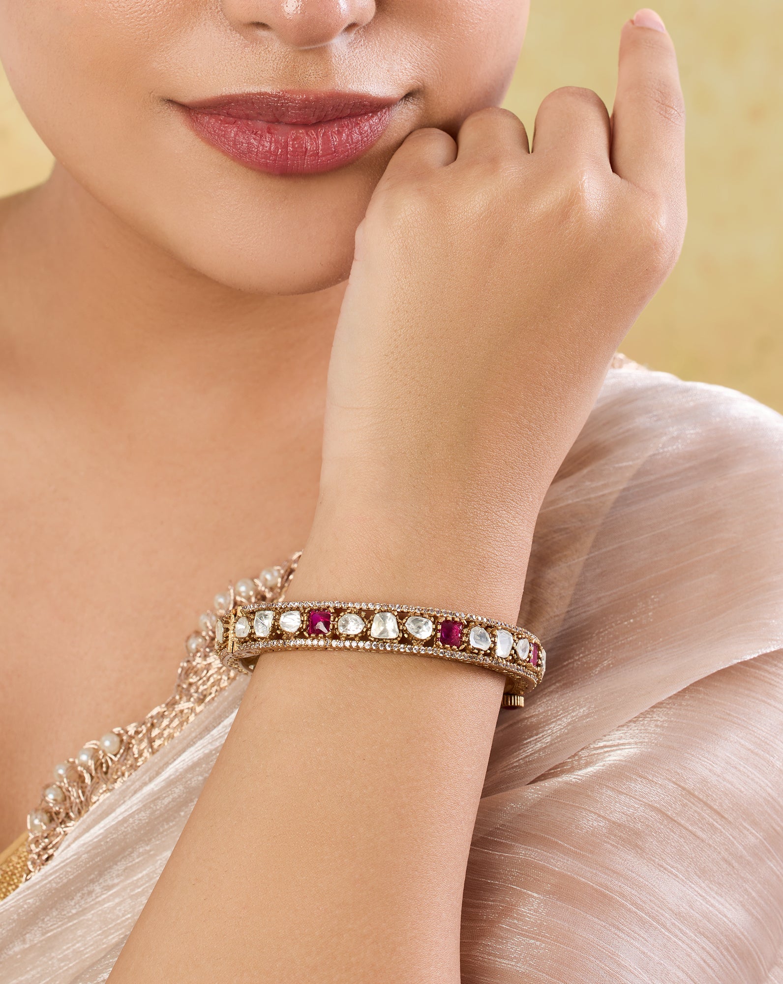 Chitralaya Kundan Polki Bangle