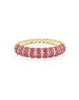 Zircon Ruby Striped Bangle