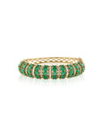 Zircon Green Striped Bangle