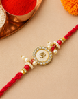 Om Red Traditional Rakhi