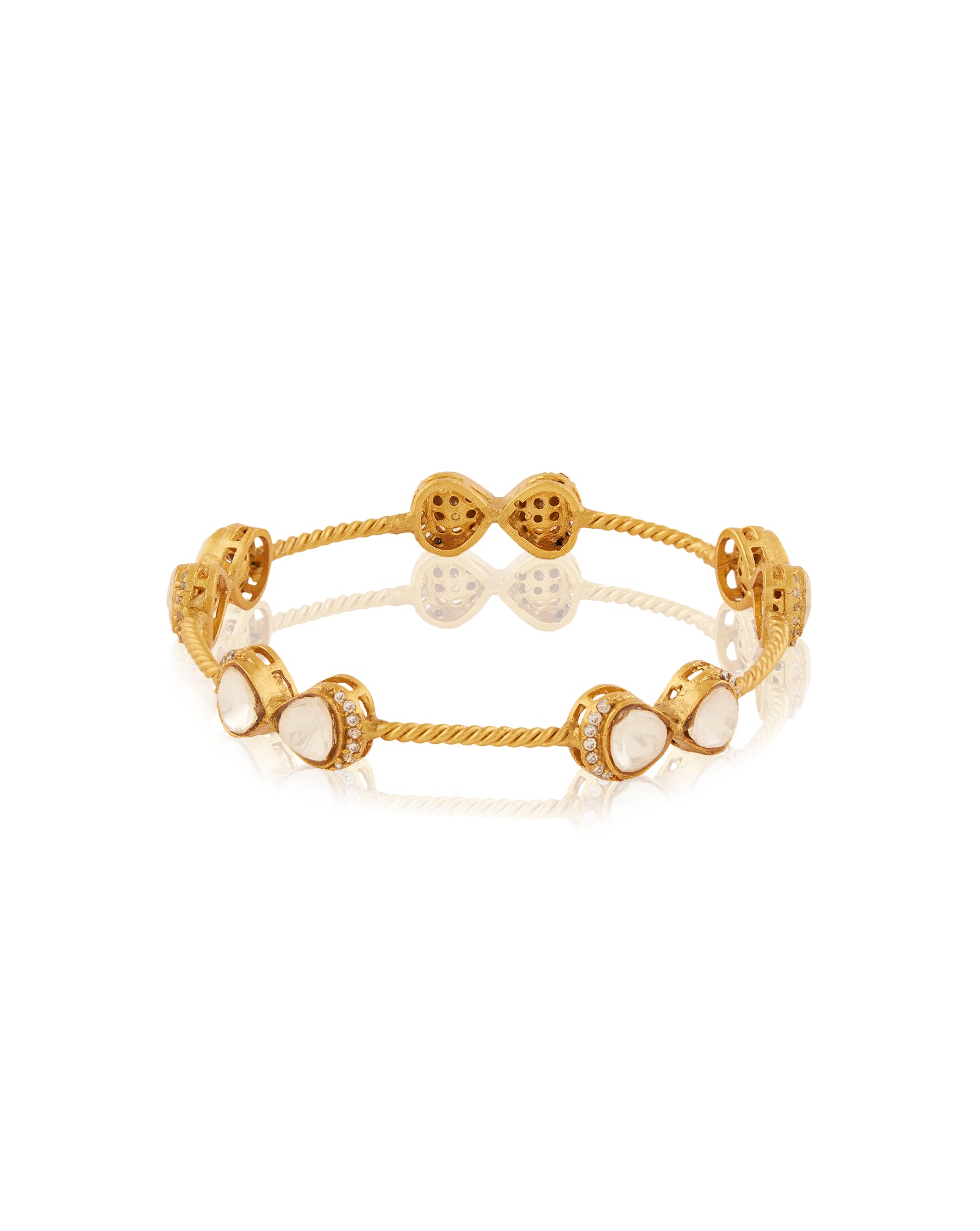 Mandara Kundan Polki Bangle