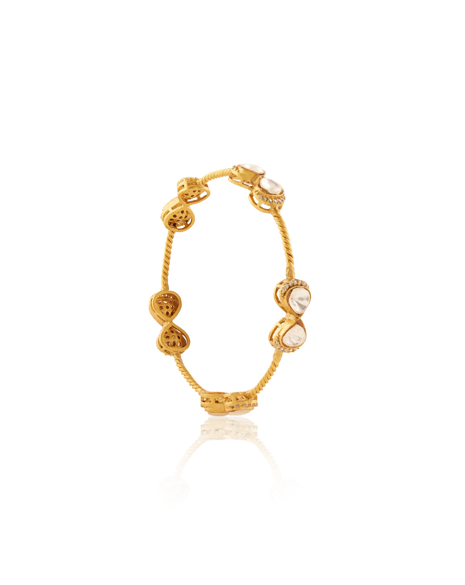 Mandara Kundan Polki Bangle