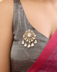 Avidha Kundan Polki Brooch