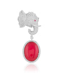 Haathi Manek Zircon Brooch