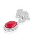 Haathi Manek Zircon Brooch