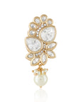 Kundan Pearl Drop Brooch