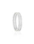 White Zirconia Bangles