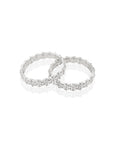 Zircon Floral Bangle Set