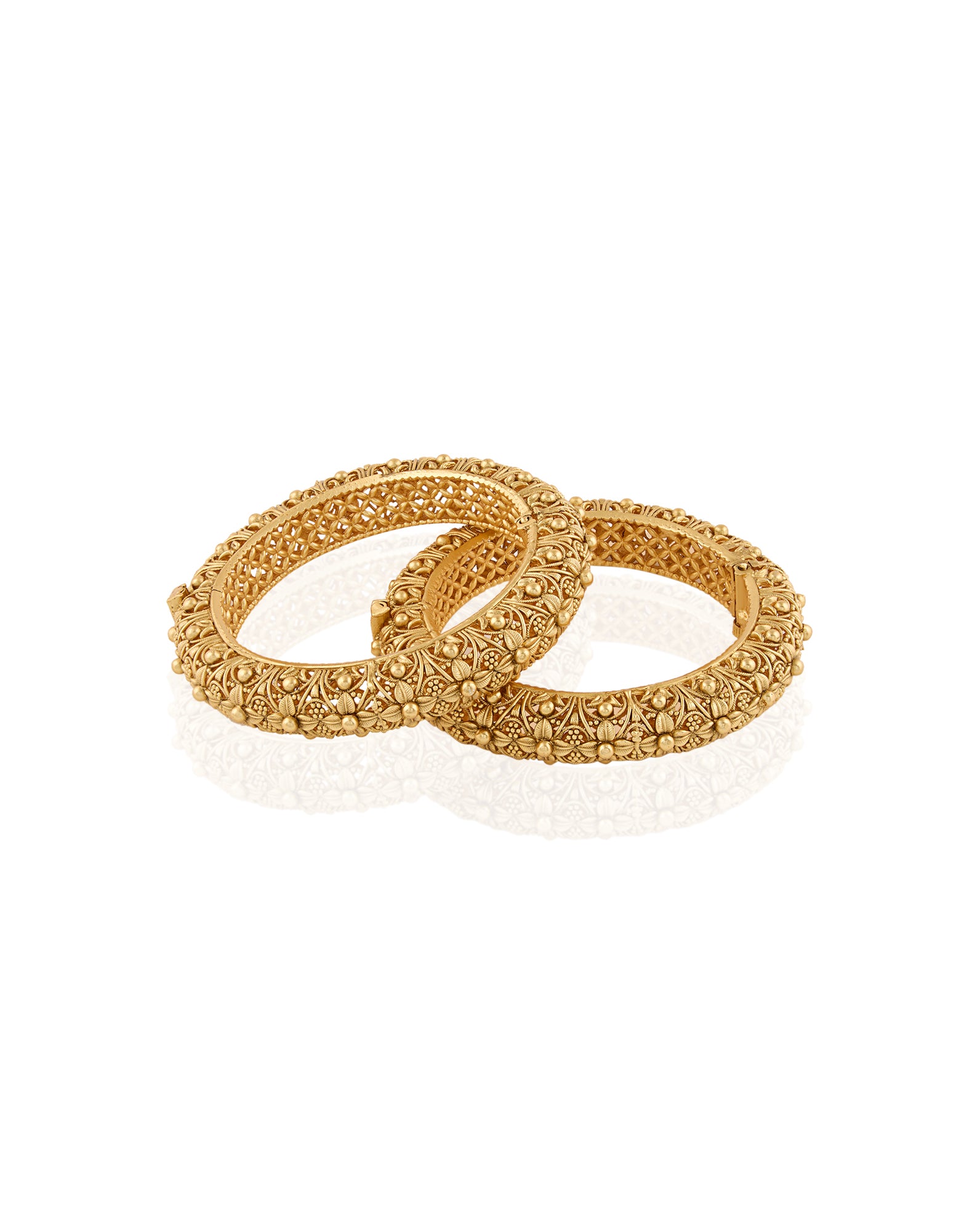 Festive Gold Temple Bangles