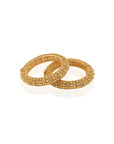 Festive Gold Temple Bangles
