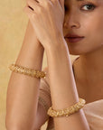 Festive Gold Temple Bangles