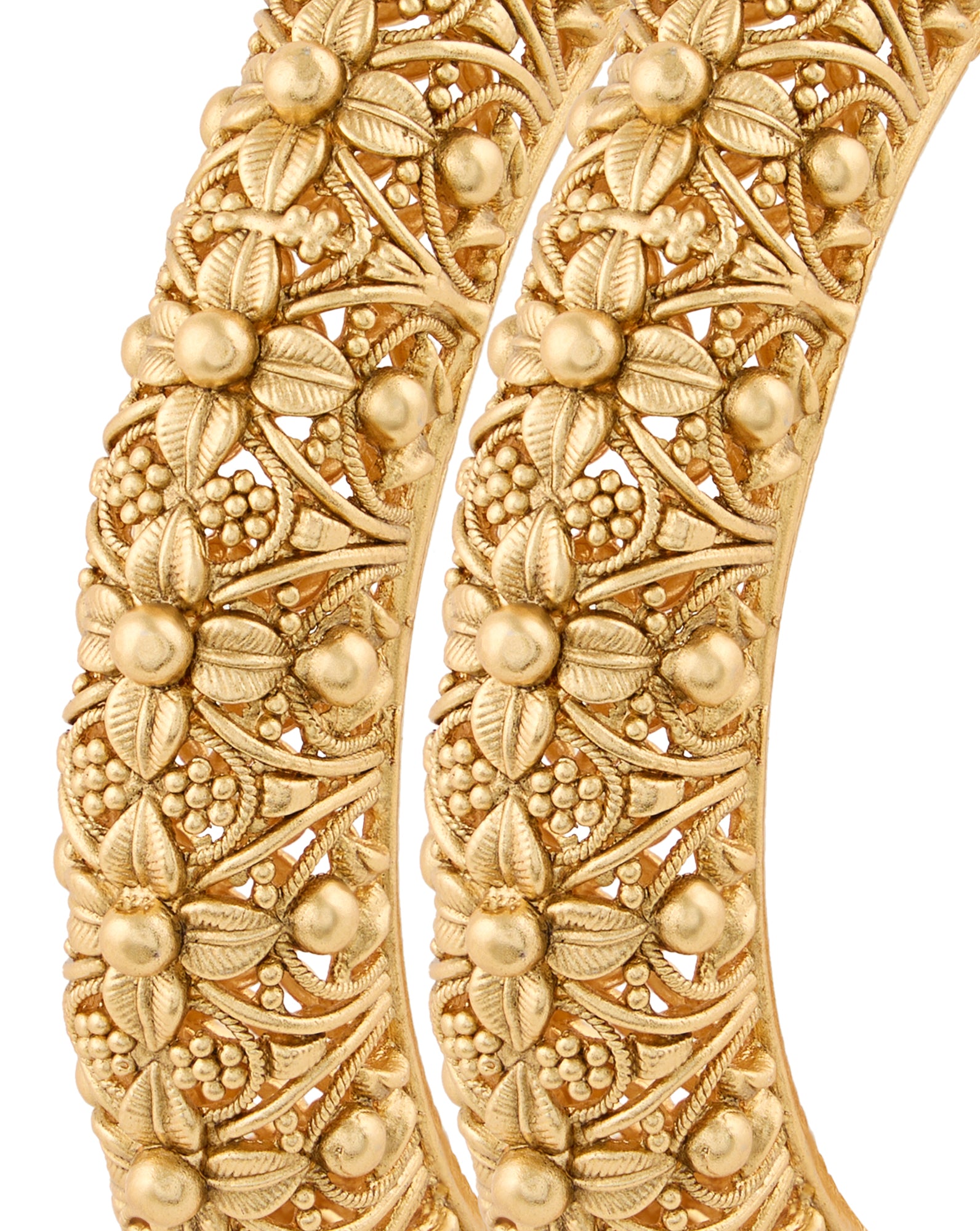 Festive Gold Temple Bangles
