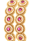 Ruby Temple Bangle Set