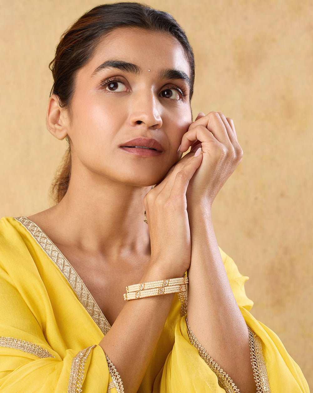 Pearl Dreams Polki Bangles indinoor Pearl Dreams Polki Bangles indinoor