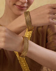 Deepam Temple Bangle Set