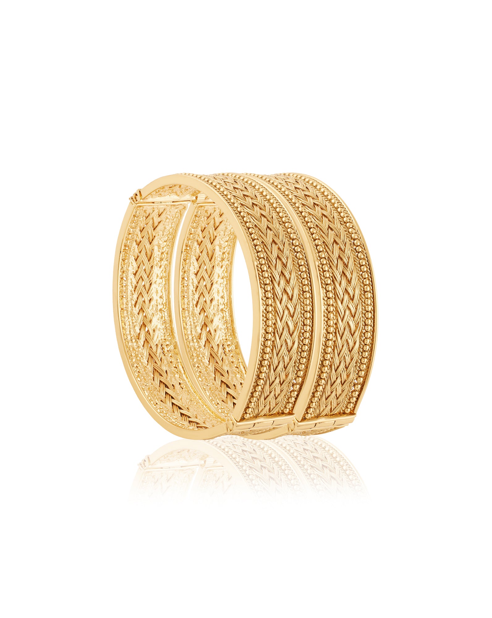 Deepam Temple Bangle Set