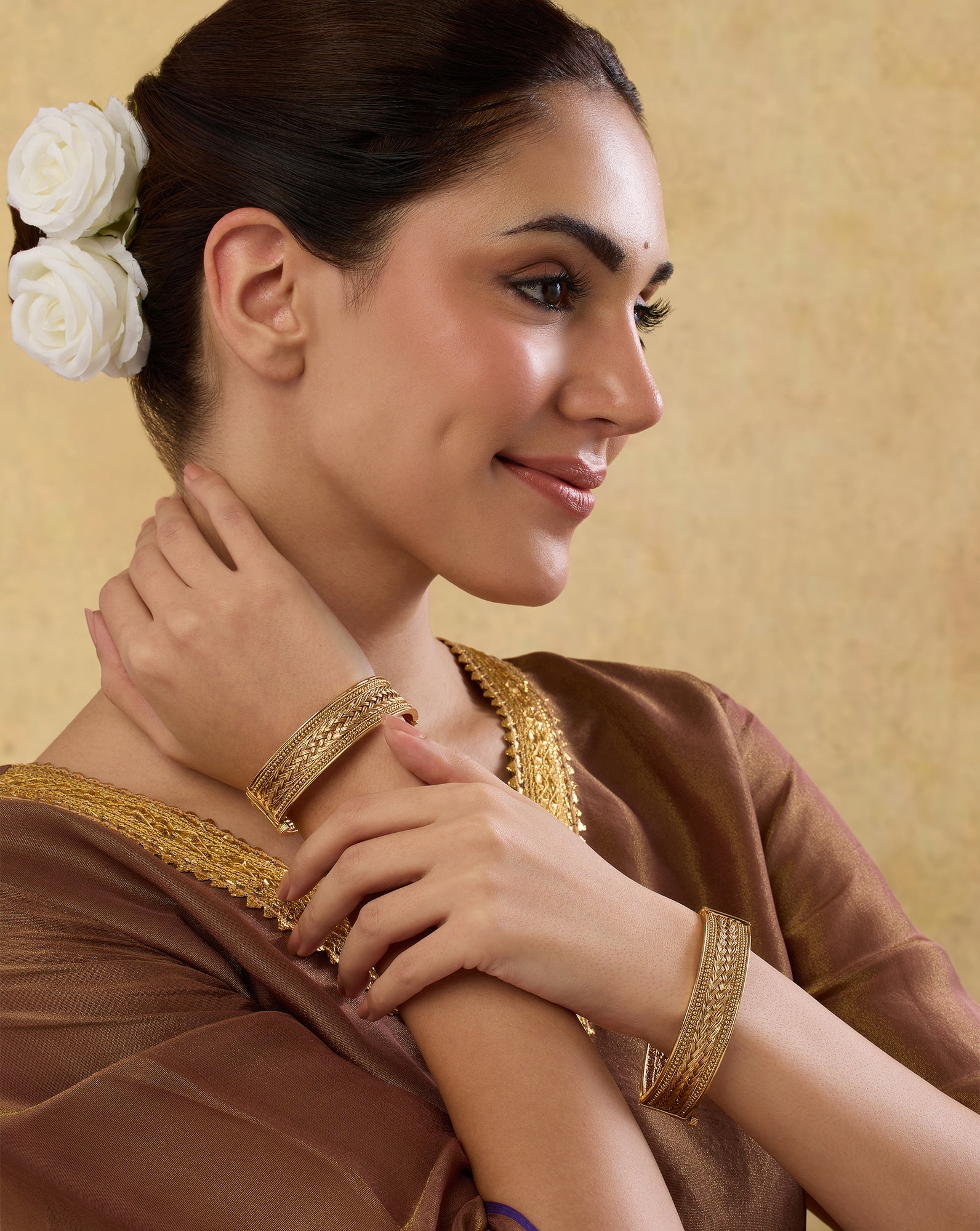 Deepam Temple Bangle Set