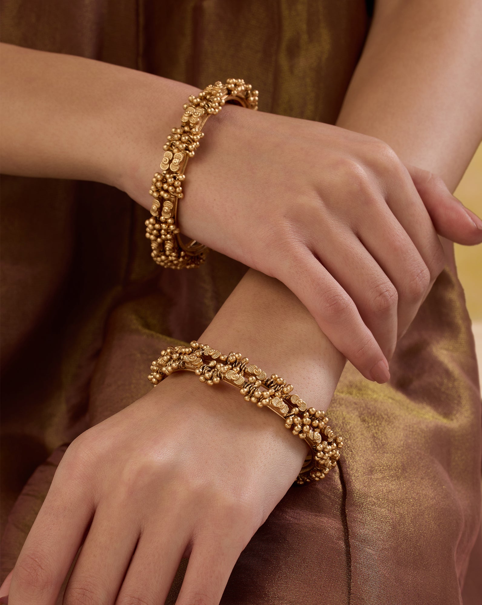 Chouka Temple Bangle Set