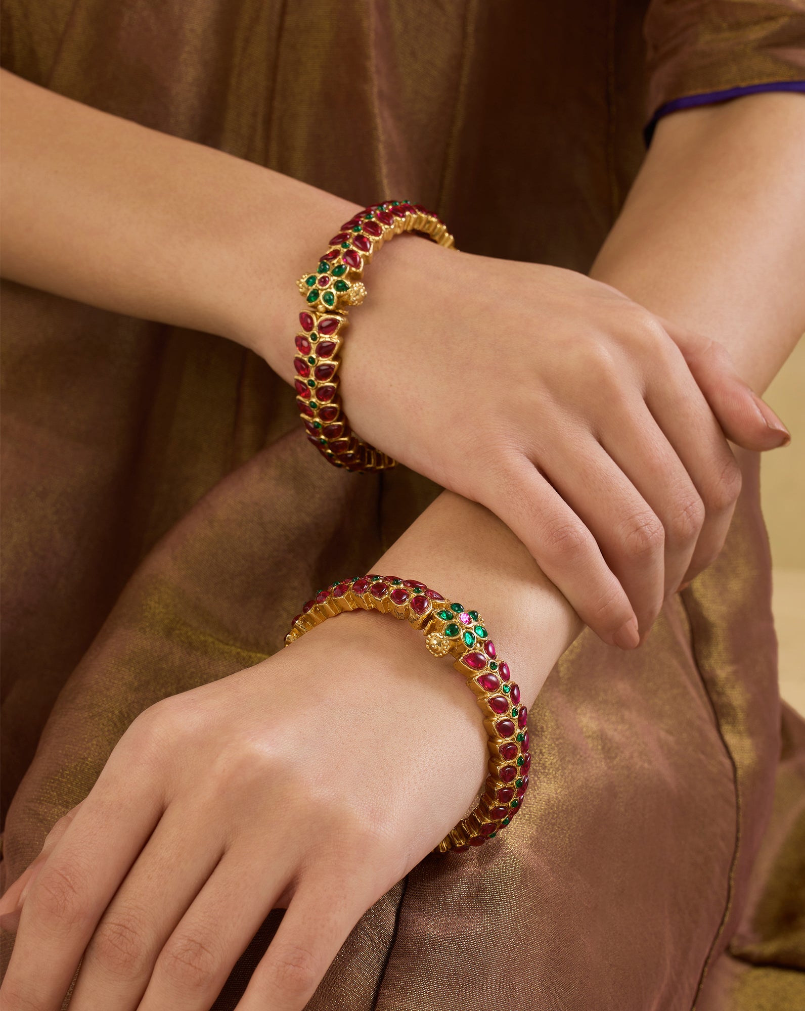 Rudram Temple Bangle Set