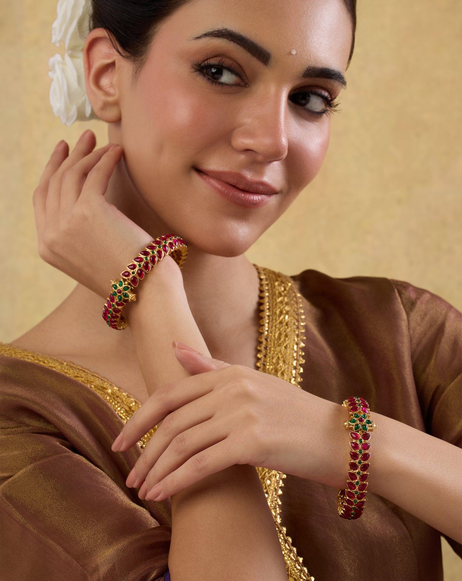 Rudram Temple Bangle Set