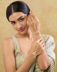Traditional Kundan Gold Haath Phool