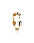 Kundan Gold Minimal Bangle Bracelet