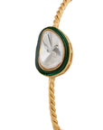 Kundan Gold Minimal Bangle Bracelet